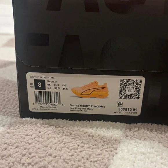 Puma Heat Fire Orange Sneakers - Picture 2 of 4